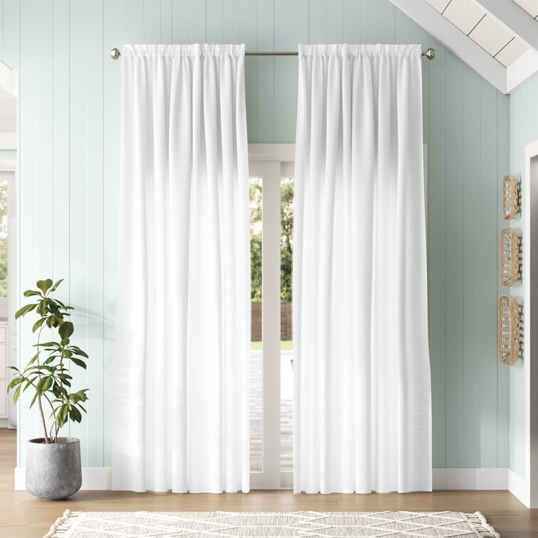 Sand & Stable Joe Semi-Sheer Curtain Pair & Reviews | Wayfair